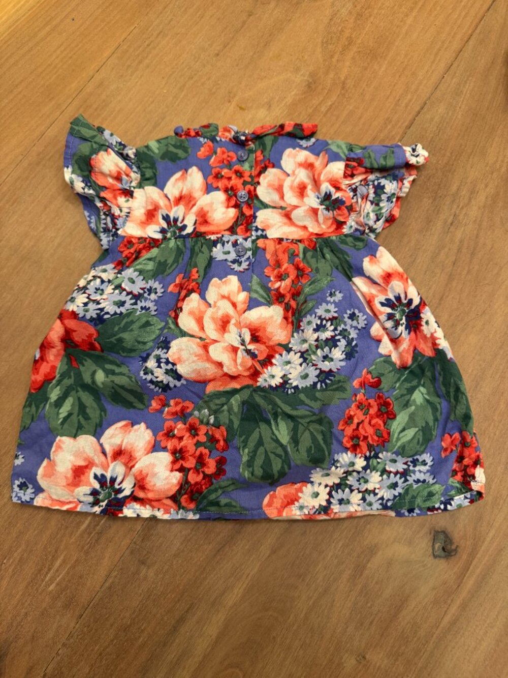 Janie and Jack Floral Flutter Top & Leggings Set 2T - Picture 3 of 5